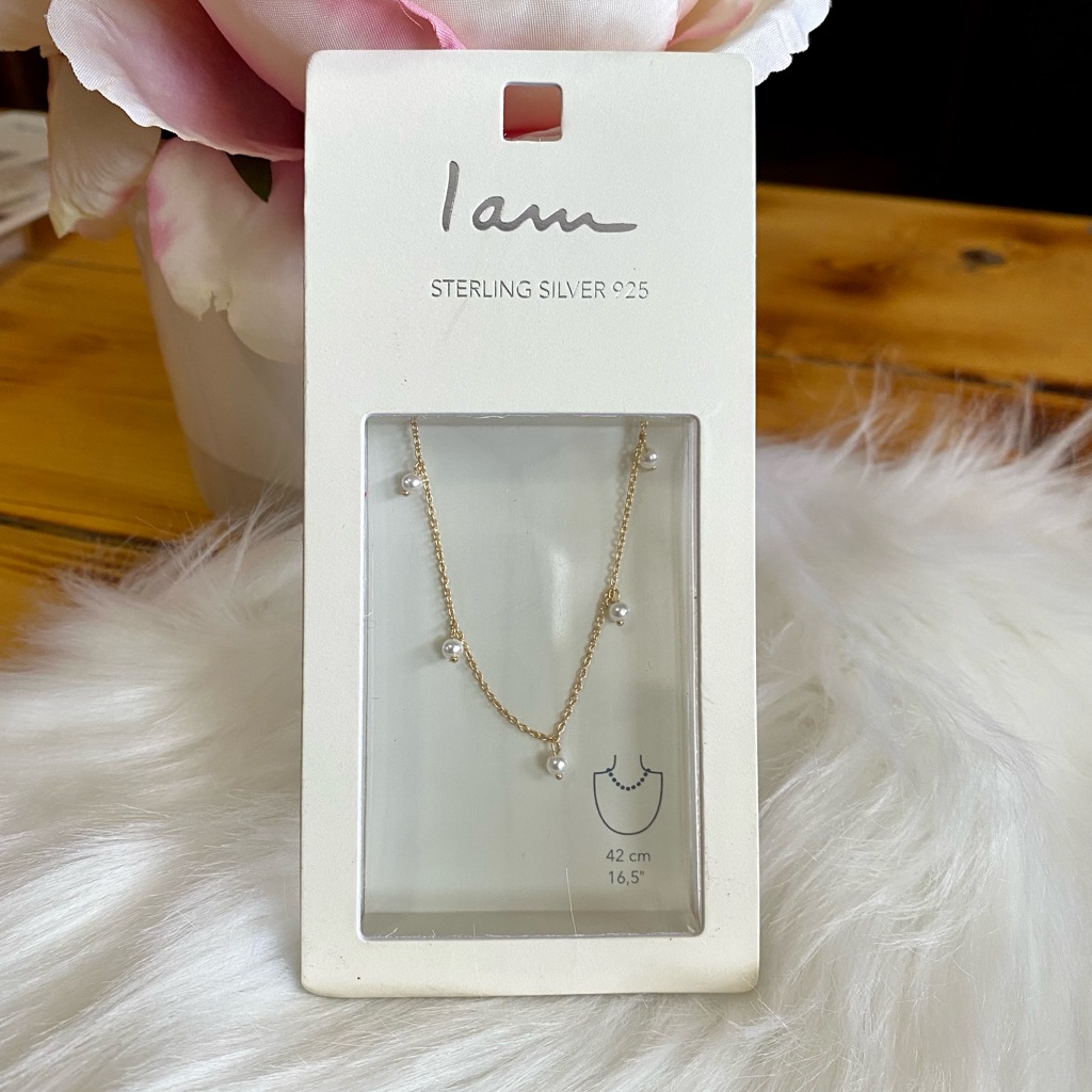 I Am Sterling Silver 925 Pearl Necklace 26$